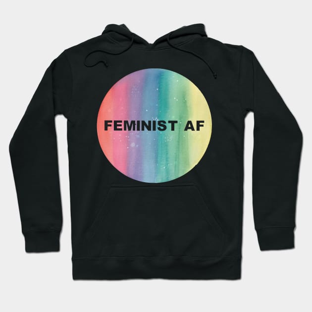 Feminist As Fuck Hoodie by RosanneCreates